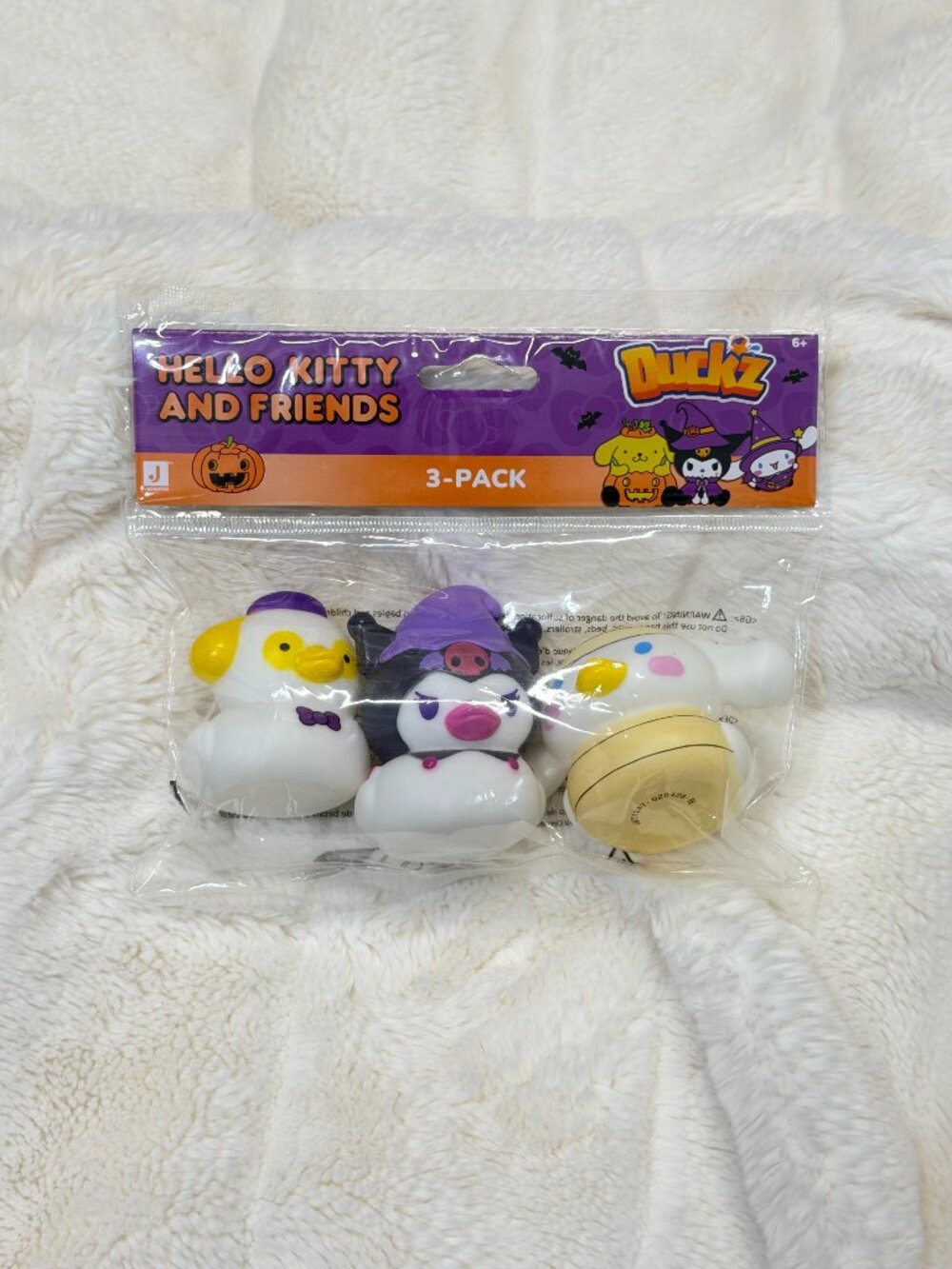 Duckz Hello Kitty and Friends Halloween 3 Pack Kuromi Cinnamoroll Pompompurin